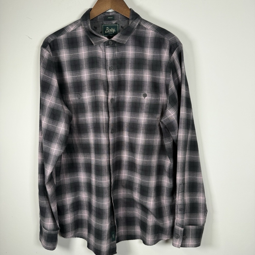 Bixby Nomad Shirt‎ Button Down Flannel Bundle Of 2 Long Sleeve Men's Large - Picture 6 of 8